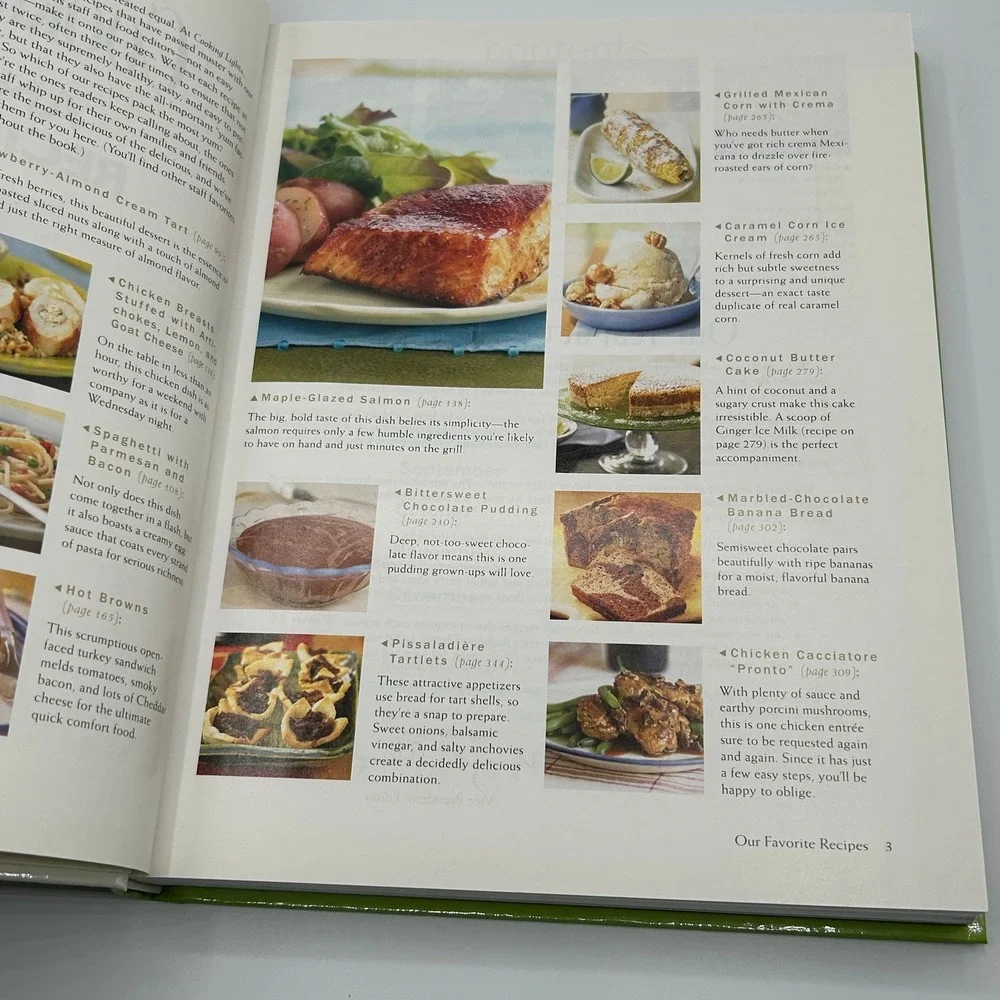 Cooking Light Annual Recipes 2004 Hardcover Cookbook Healthy Low Fat Meals‎